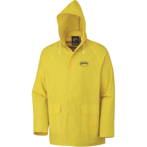577J Rain Jacket, Polyester/PVC, Small, Yellow Solutions industrielles ALPHA