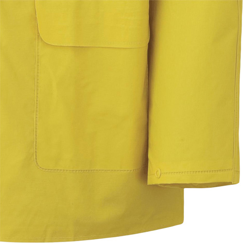 577J Rain Jacket, Polyester/PVC, Small, Yellow Solutions industrielles ALPHA