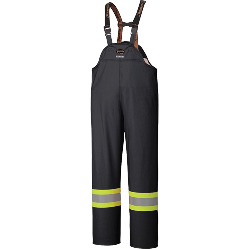 5895BK Flame-Resistant Waterproof Stretch Bib Pants, X-Small, Black Solutions industrielles ALPHA