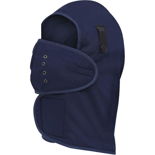 565N Doublure de casque de protection &agrave; col long, Doublure en Molleton, Taille unique, Bleu marin Solutions industrielles ALPHA