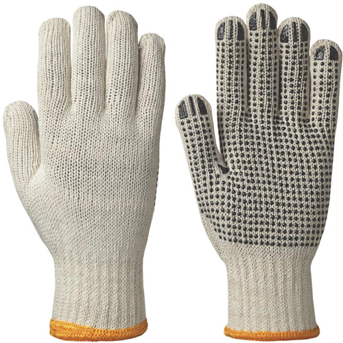 501 Gants tricot&eacute;s &agrave; points sur la paume, Poly/coton, Moyen Solutions industrielles ALPHA