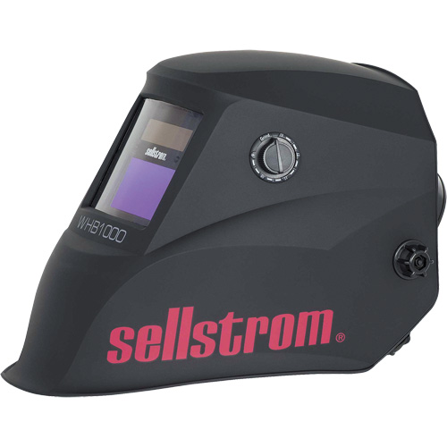 WHB1000 Casque de soudage ADF de la s&eacute;rie Advantage, 3,54" lo x 1,57" la Champ de vision, Noir/Rouge Solutions industrielles ALPHA