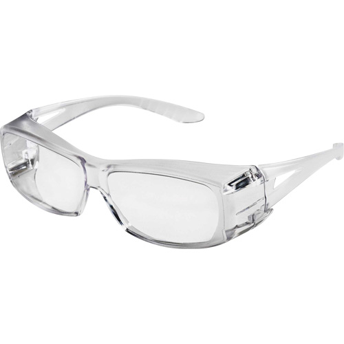 X350 OTG Safety Glasses, Clear Lens, Anti-Scratch, ANSI Z87+/Meets/Exceeds CSA Z94.3 Solutions industrielles ALPHA
