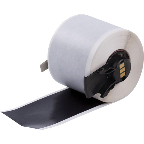 Multi-Purpose Label Tape, Vinyl, Black, 1.9" Width Solutions industrielles ALPHA