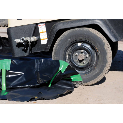 Berme Ultra-Containment Berm, Capacit&eacute; 748 gal. US, 10' la x 10' lo x 12" h, Paroi &agrave; piquets Solutions industrielles ALPHA
