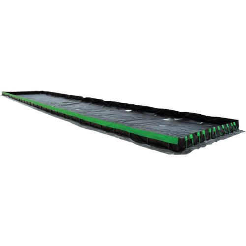 Berme Ultimate Copolymer 2000 Ultra-Containment Berm, Capacit&eacute; 5655 gal. US, 14' la x 54' lo x 12" h, Support &agrave; charni&egrave;re Solutions industrielles ALPHA