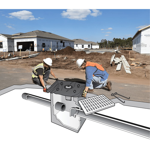 Ultra-Drain Guard&reg; Catch Basin Insert, Trash & Debris, 48" L x 36" W Solutions industrielles ALPHA