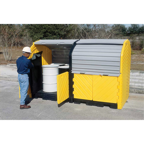 Kit dextension avec drain pour Ultra-Hard Top Spill Pallets, 64" lo x 79" la x 62" h, Capacit&eacute; de charge 9000 lb Solutions industrielles ALPHA