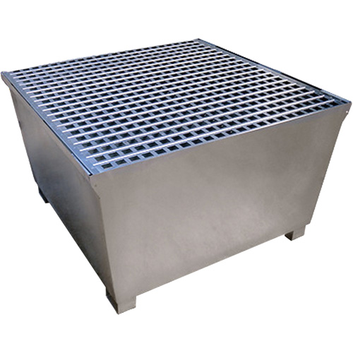 Steel Ultra-IBC Spill Pallet&reg;, 370 US gal. Spill Capacity, 57.6" x 34.7" x 56.9" Solutions industrielles ALPHA