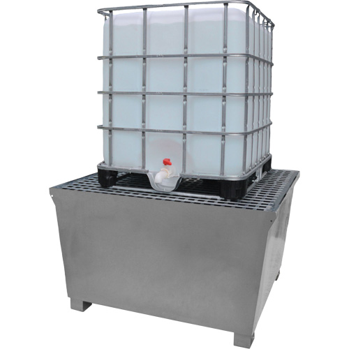 Steel Ultra-IBC Spill Pallet&reg;, 370 US gal. Spill Capacity, 57.6" x 34.7" x 56.9" Solutions industrielles ALPHA