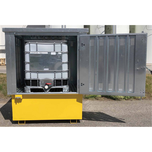 Steel Ultra-IBC Hard Top, 71.1" L x 83.1" W x 66.3" H, 5640 lbs. Load Capacity Solutions industrielles ALPHA