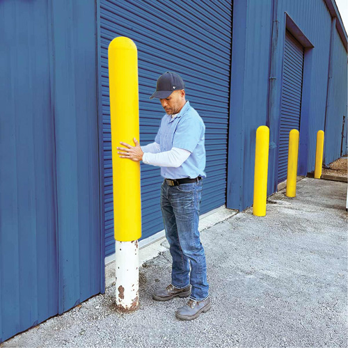 Ultra-Post Protector, 7" dia. x 52" l, Jaune Solutions industrielles ALPHA