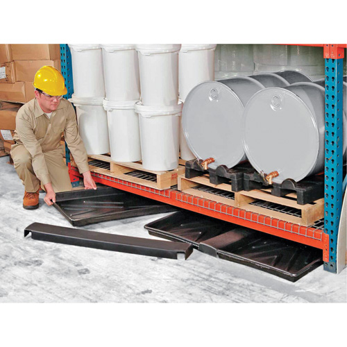 Ultra-Rack Containment Tray – plateau triple, 72" lo x 44" la x 2,8" h, Cap. de d&eacute;versement 24 gal. US Solutions industrielles ALPHA