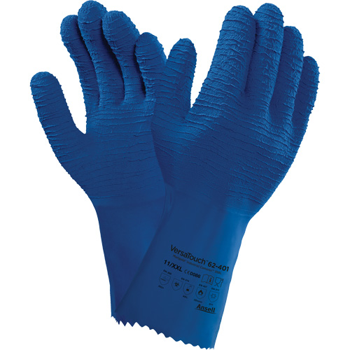 Gants Alphatec 62-401, Taille 7, 12,6" lo, Latex de caoutchouc, Doublure en Coton Solutions industrielles ALPHA