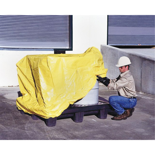 4-Drum Spill Pallet Pullover Cover Solutions industrielles ALPHA