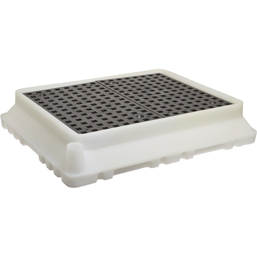 P4 Ultra-Spill Tray, 17" lo x 21" la x 4" h, Cap. de d&eacute;versement 2,9 gal. US Solutions industrielles ALPHA