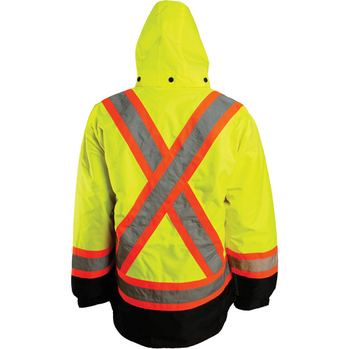 Veste 7 en 1, Polyester, Orange haute visibilit&eacute;, 3T-Grand Solutions industrielles ALPHA