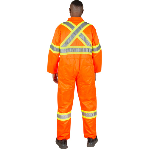 Unlined Safety Coveralls, Medium, High Visibility Orange Solutions industrielles ALPHA
