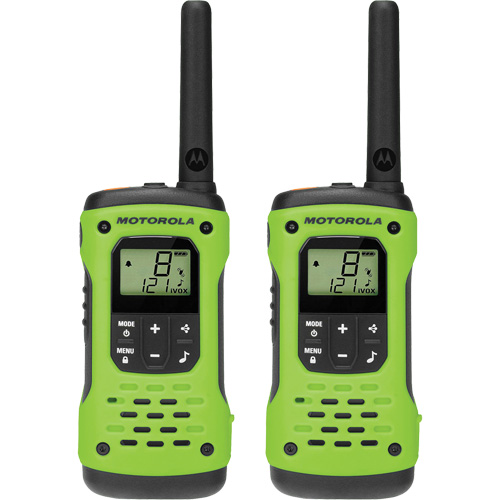 Radios bidirectionnelles TalkAbout T600 s&eacute;rie H2O, Bande FRS/GMRS, 22 canaux, Port&eacute;e 56 km Solutions industrielles ALPHA