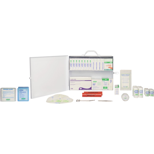 Trousse de premiers soins, R&eacute;pond &agrave; la norme CSA Z1220-17 type 2 environnements &agrave; faible risque, Grand (51-100 travailleurs) Solutions industrielles ALPHA