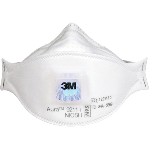 Respirateur &agrave; particules Aura 9211+, N95, Certifi&eacute; NIOSH Solutions industrielles ALPHA