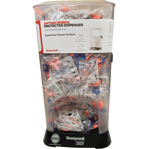 Distributeur de bouchons doreille filaires HL400 AM avec boîte de bouchons doreille XTR-30 Solutions industrielles ALPHA