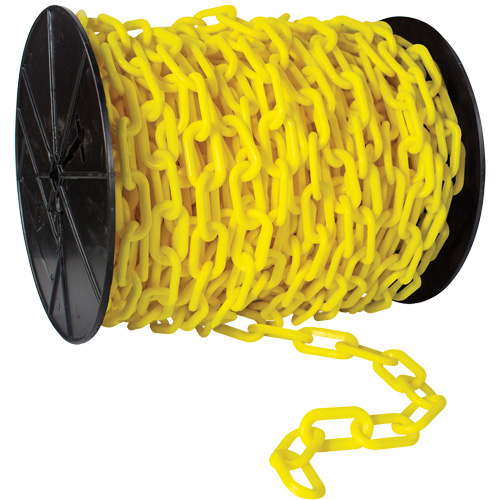 Heavy-Duty Plastic Safety Chain, Green, 2" Link, 120' Length Solutions industrielles ALPHA