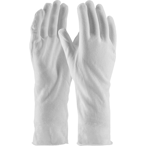 Gants d'inspection de qualit&eacute; sup&eacute;rieure CleanTeam, Coton, Poignet Non ourl&eacute;, Taille unique Solutions industrielles ALPHA