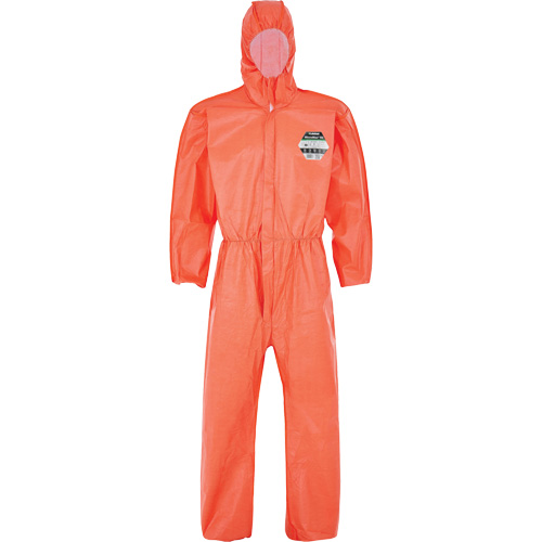 MicroMax&reg; NS Coverall with Elastic Hood, Cuffs, Waist & Ankles, Small, Orange, Microporous Solutions industrielles ALPHA