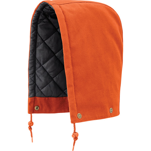 539 Capuchon pour parka, blouson aviateur ou combinaison de s&eacute;curit&eacute; matelass&eacute;e, Orange, Coton Solutions industrielles ALPHA