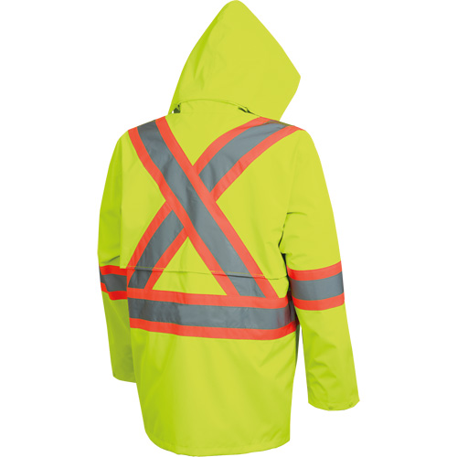 5628 The Rock  Waterproof Safety Jacket, Polyester/Polyurethane, High Visibility Lime-Yellow, Small Solutions industrielles ALPHA