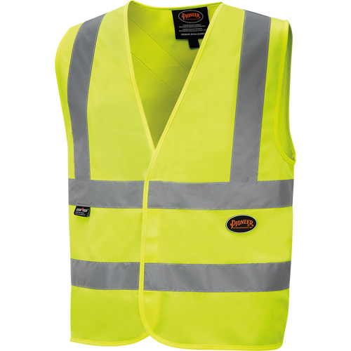 6886 High-Visibility Tricot Safety Vest, High Visibility Lime-Yellow, Small, Polyester Solutions industrielles ALPHA