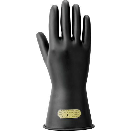 Gants isolants pour travaux &eacute;lectriques, ASTM classe 00, Taille 8,5, 11" lo Solutions industrielles ALPHA