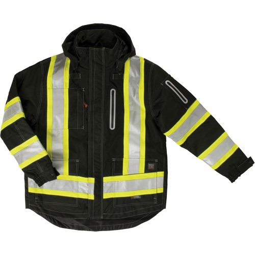 Ripstop 4-in-1 Safety Jacket, Polyester, Black, X-Small Solutions industrielles ALPHA