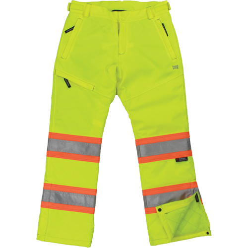 Womens Insulated Flex Safety Pant, Polyester, Small, High Visibility Lime-Yellow Solutions industrielles ALPHA