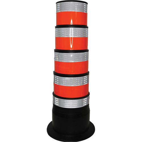 Channelizer, 47.25" High, Orange/White Solutions industrielles ALPHA
