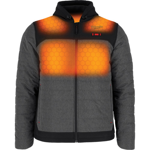 M12 Heated Quietshell Jacket with Battery, Men's, Small, Grey Solutions industrielles ALPHA