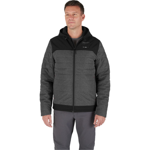 M12 Heated Quietshell Jacket with Battery, Men's, Small, Grey Solutions industrielles ALPHA