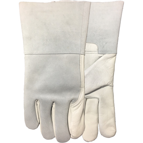 Gants d'ajusteur Fabulous Fabricator 2757E, Petit, Paume en Cuir fleur de vache, Doublure en Molleton de coton Solutions industrielles ALPHA