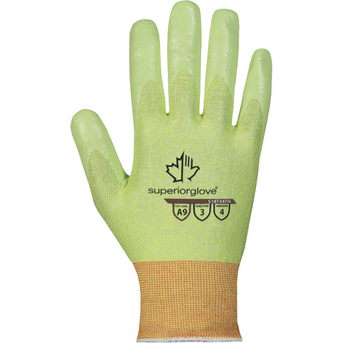 Hi-Viz S18TAXFN Cut-Resistant Gloves, Size 6, 18 Gauge, Foam Nitrile Coated, TenActiv Shell, ASTM ANSI Level A9 Solutions industrielles ALPHA