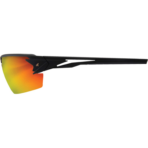 Pumori Safety Glasses, Red/Mirror Lens, Anti-Scratch, ANSI Z87+/MCEPS GL-PD 10-12/Meets/Exceeds CSA Z94.3 Solutions industrielles ALPHA