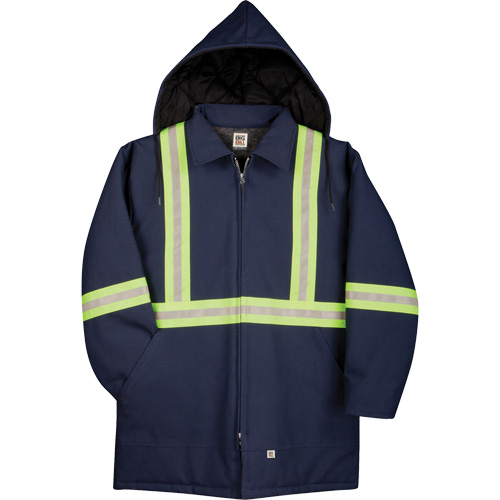 Premium Duck Parka with Reflective Material, Navy Blue, Medium Solutions industrielles ALPHA
