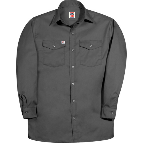 Chemise de travail &agrave; manche longue de premi&egrave;re qualit&eacute;, Hommes, Petit, Charbon Solutions industrielles ALPHA