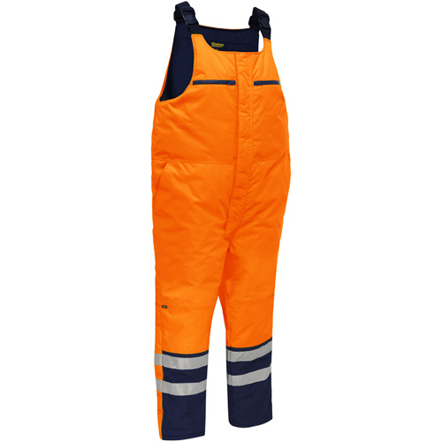 Salopette pour le froid extr&ecirc;me Bisley, Polyester, Petit, Orange haute visibilit&eacute; Solutions industrielles ALPHA