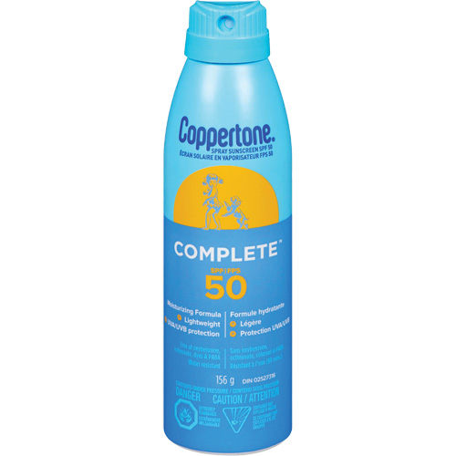 Protection solaire compl&egrave;te Coppertone, FPS 50, Vaporisateur Solutions industrielles ALPHA