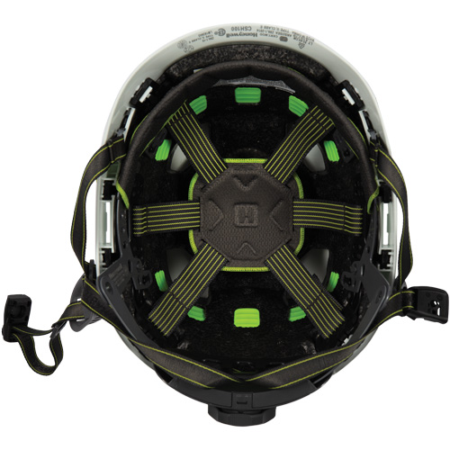Casque de s&eacute;curit&eacute; d'escalade Fibre Metal, R&eacute;pond aux normes CSA type 2, Suspension Rochet, Ventil&eacute; Solutions industrielles ALPHA
