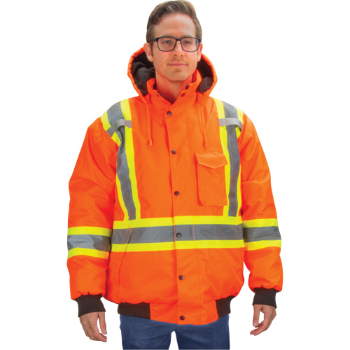 Waterproof 7-in-1 Winter Parka, High Visibility Orange, Medium Solutions industrielles ALPHA