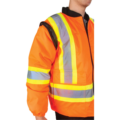 Waterproof 7-in-1 Winter Parka, High Visibility Orange, Medium Solutions industrielles ALPHA