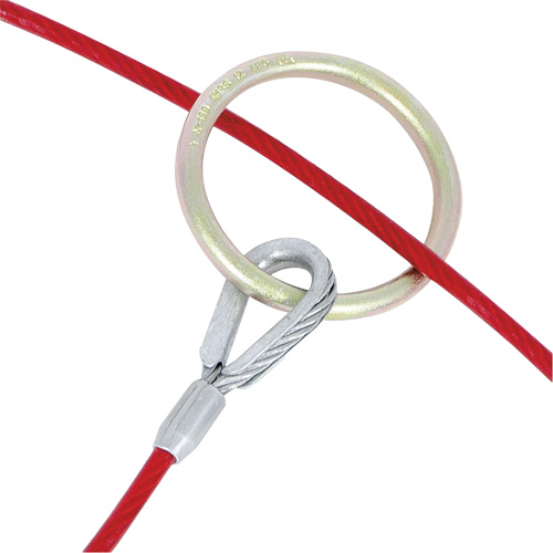 AS-21110-4 4' Cable Anchor with O-Ring Ends, Sling, Permanent Use Solutions industrielles ALPHA