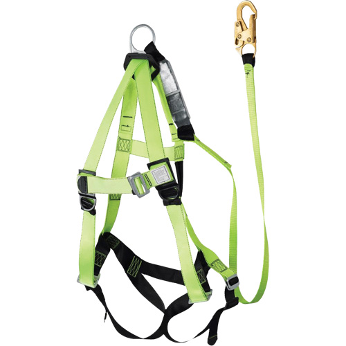 FBH-10000A6440-4 4' Class A Harness & Lanyard with 350 lbs. Capacity, Harness/Lanyard Combo Solutions industrielles ALPHA